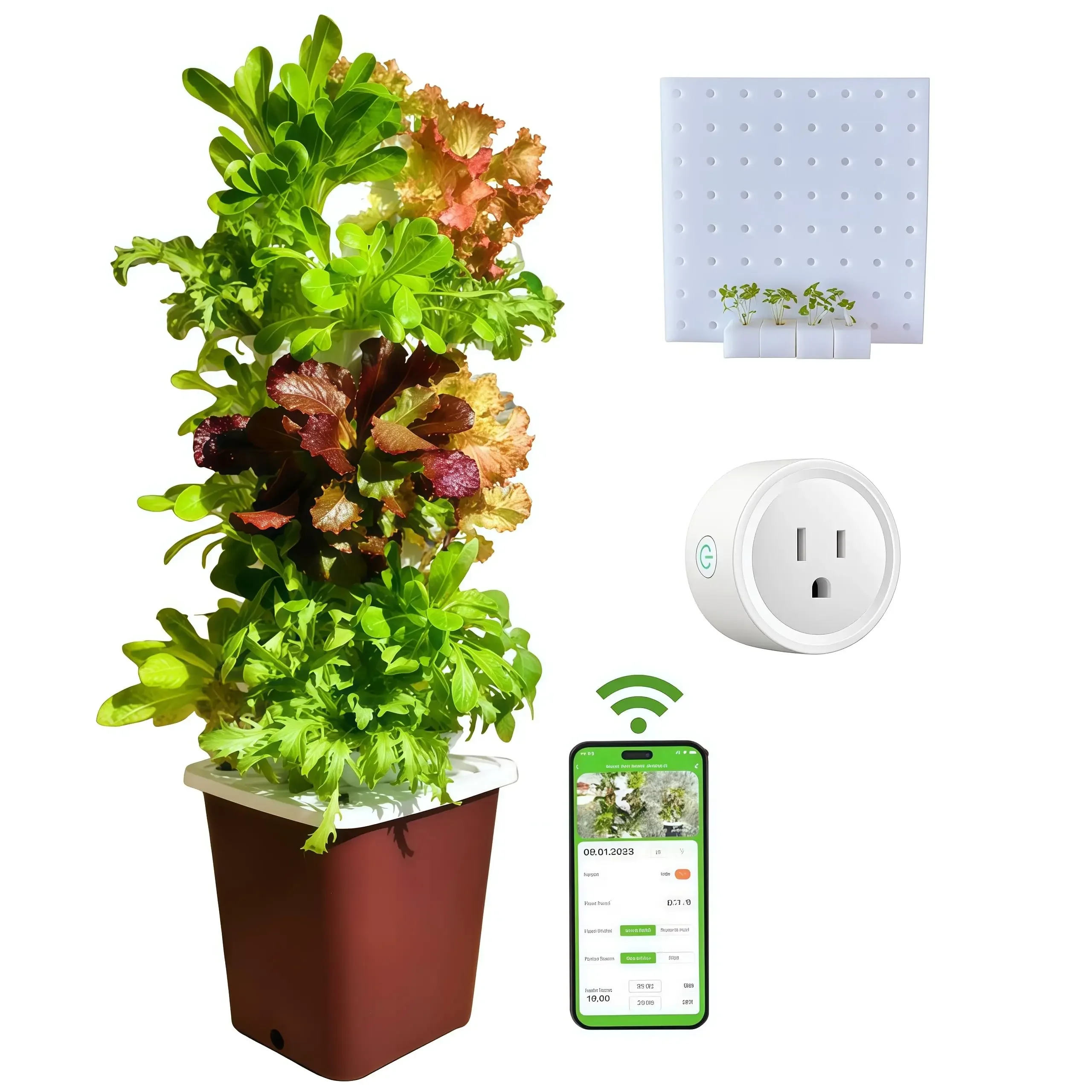 Smart Pod Garden - Smart Vertical Hydroponic Garden System With