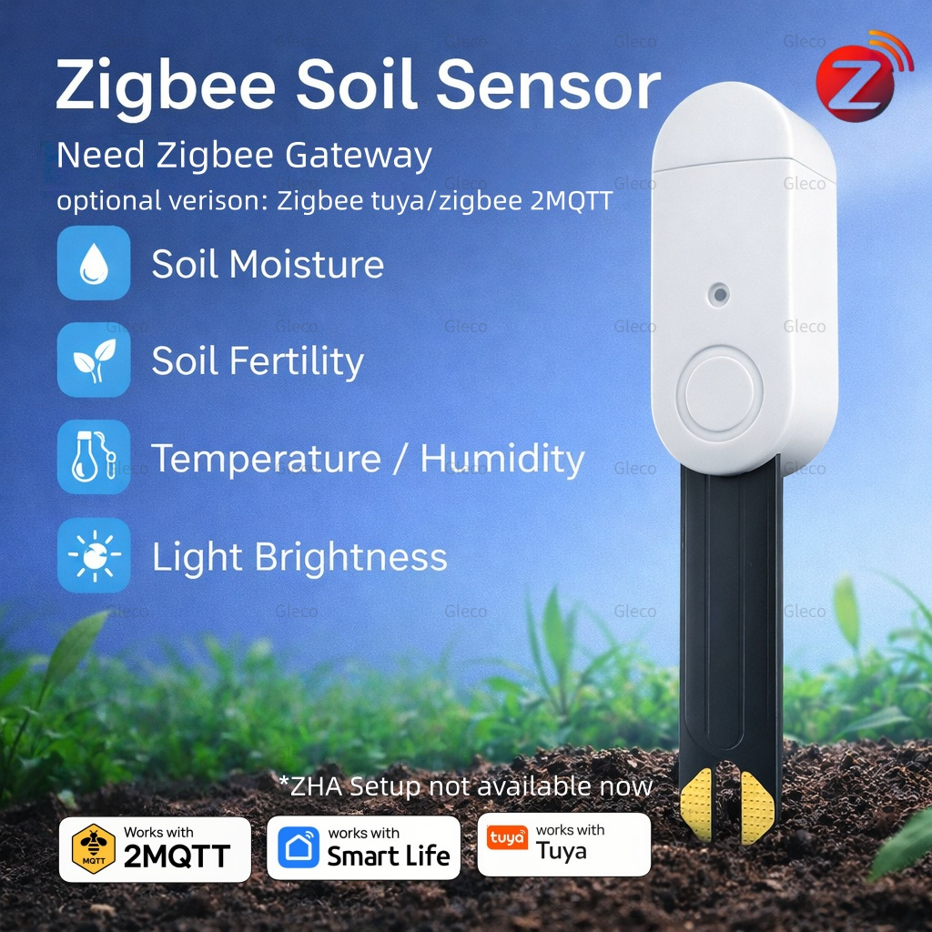 Smart Garden Products - Zigbee Temperature Humidity Moisture Sensor Smart