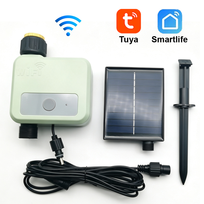 Smart Garden Tap - Tuya WiFi Watering Timer Solar Smart