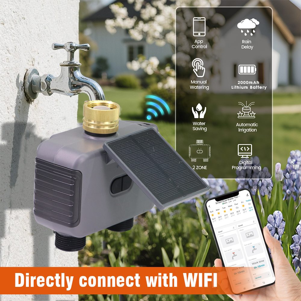 Tuay Smart Solar 2-Zone Wateri - Smart Garden Tap review and price