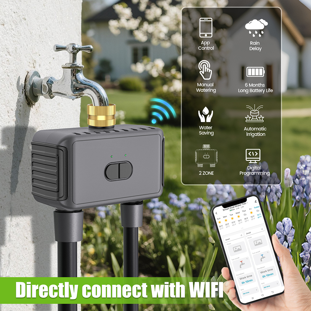 Tuya WiFi Water Timer Smart 2  - Smart Garden At Home review and price