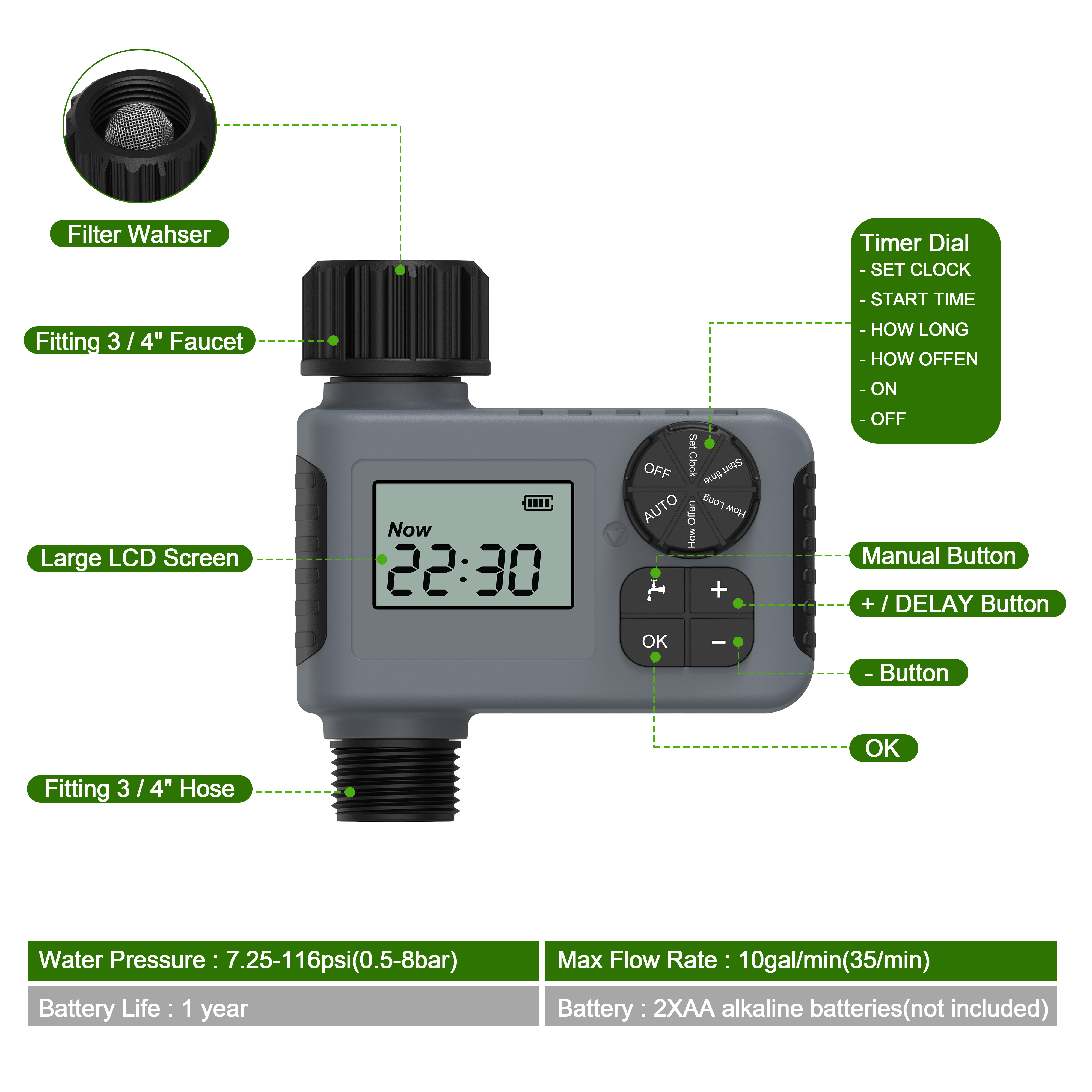 1 outlet automatic watering ti - Smart Garden Outdoor review and price