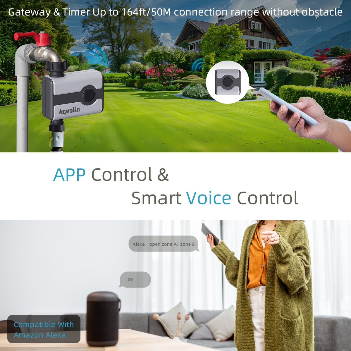 Aqualin WiFi Water Timer Tuya  - Smart Garden At Home review and price