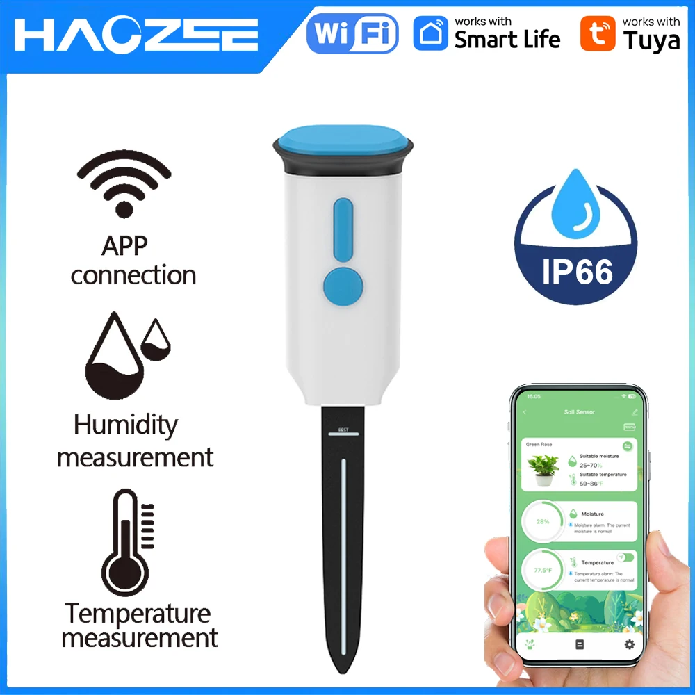 Haozee Tuya Smart WiFi Soil Mo - Smart Garden Products review and price