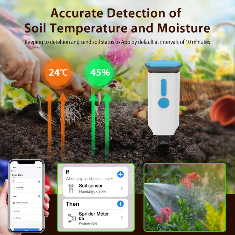 Haozee Tuya Smart WiFi Soil Mo - Smart Garden Products review and price