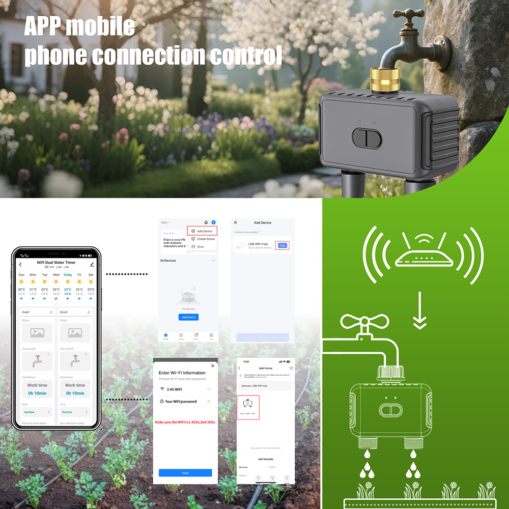 WIFI Smart Garden Watering Tim - Smart Garden At Home review and price
