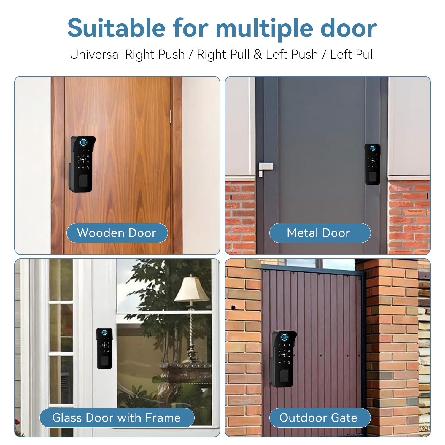 Waterproof Smart Door Lock Fin - Smart Garden Outdoor review and price