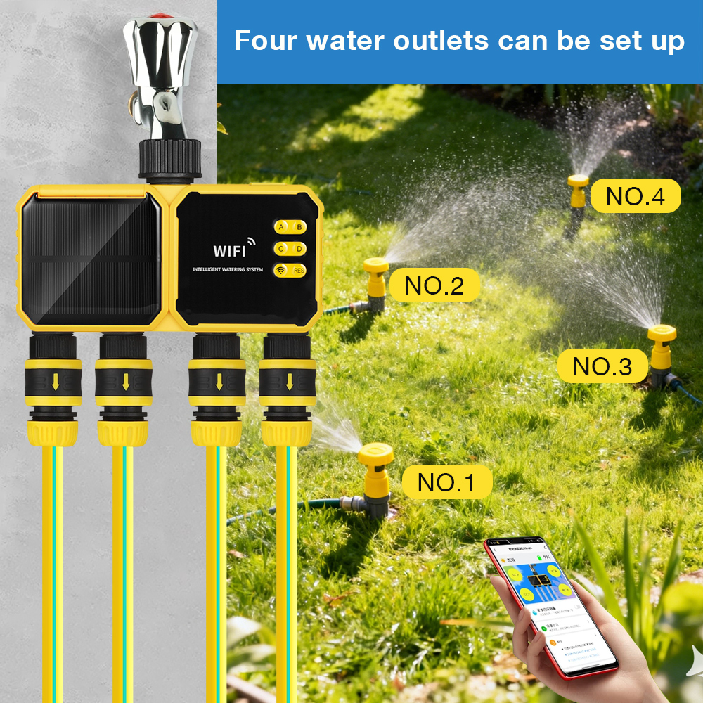 WiFi Solar Irrigation Timer 1/ - Smart Garden At Home review and price