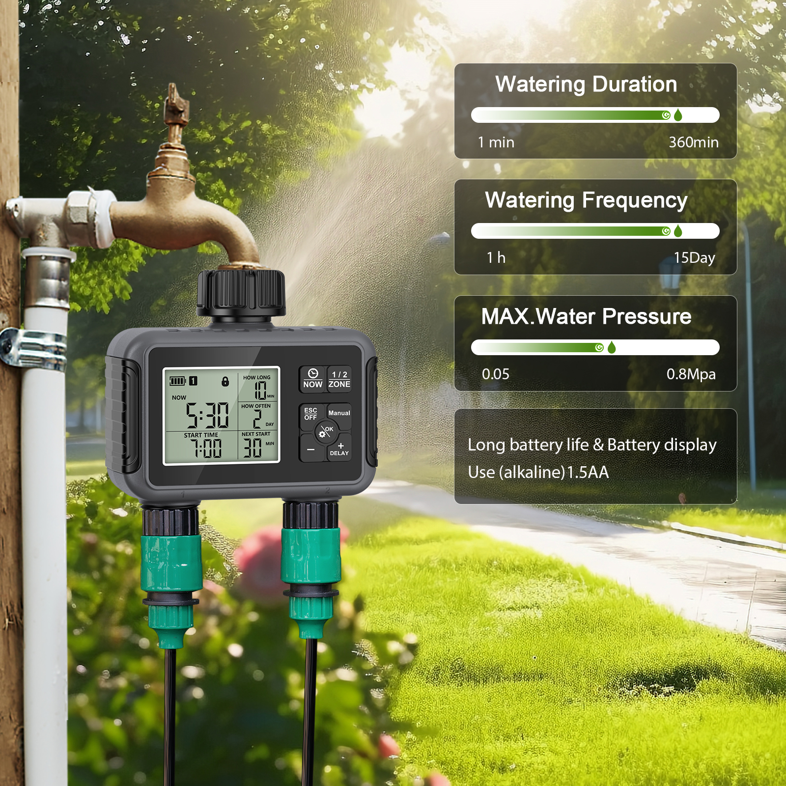Dual Zone Independent Smart LC - Smart Garden At Home review and price