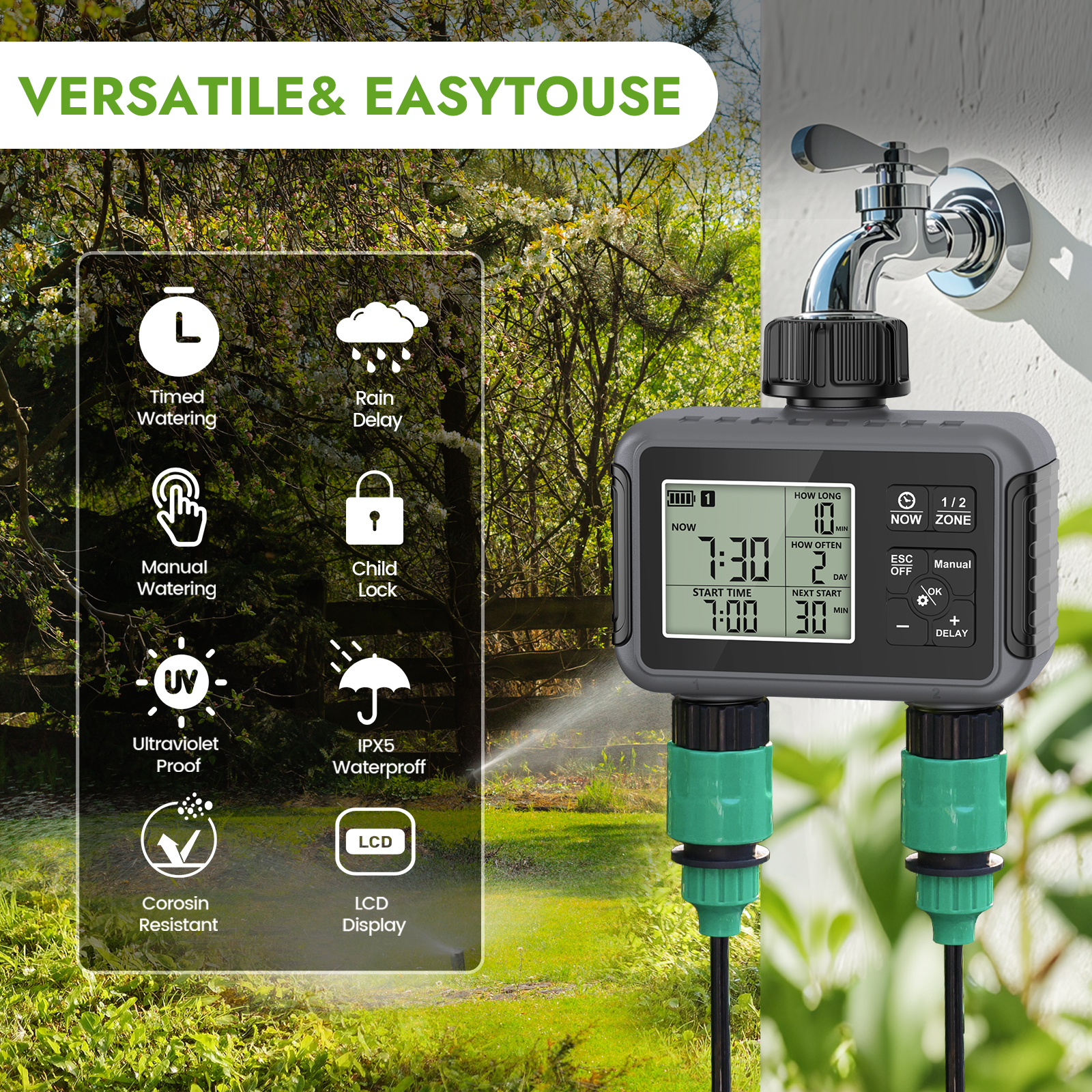 Dual Zone Independent Smart LC - Smart Garden At Home review and price