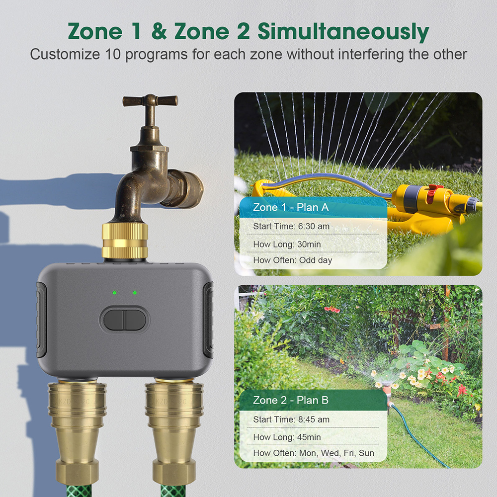 Tuya 2 Zone Watering Timer Gar - Smart Garden Outdoor review and price