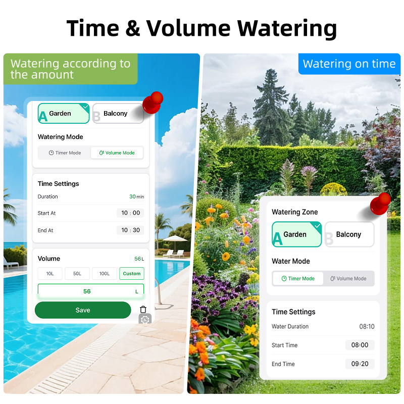 WiFi Water Timer 2 Zone Solar  - Smart Garden Outdoor review and price